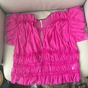 Free People Making Me Smile Crop top L